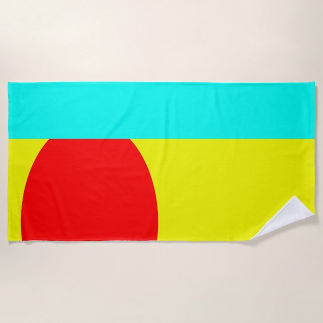 Abstract Beach Towel (Front)