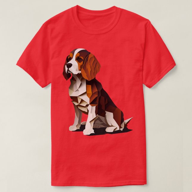 Abstract Beagle dog design T-Shirt (Design Front)