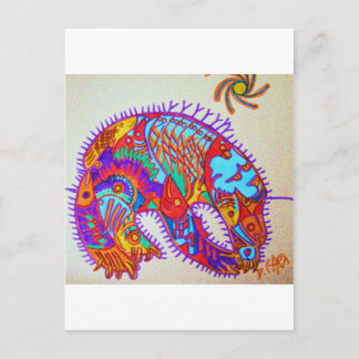 Abstract bear by Hart- donation for Attawapiskat Postcard