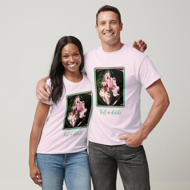 Abstract Bearded Iris Flower Personalized T-Shirt (Unisex)
