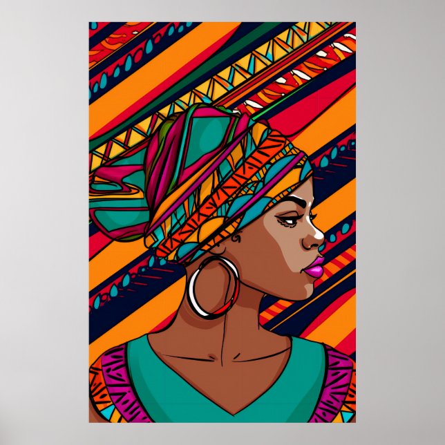 Abstract beautiful Women Poster (Front)