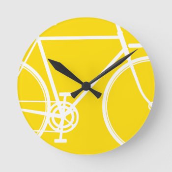 Abstract Bicycle Wall Clock by dawnfx at Zazzle