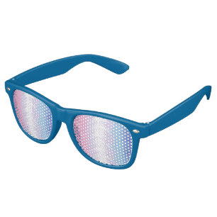 Abstract Bigender Pride Flag Retro Sunglasses
