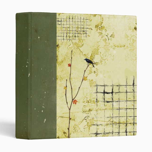abstract binder/ scrapbook 3 ring binder (Front/Spine)