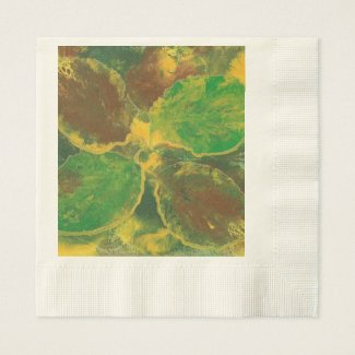 Abstract Birch Tree Autumn Leaves Paper Napkins