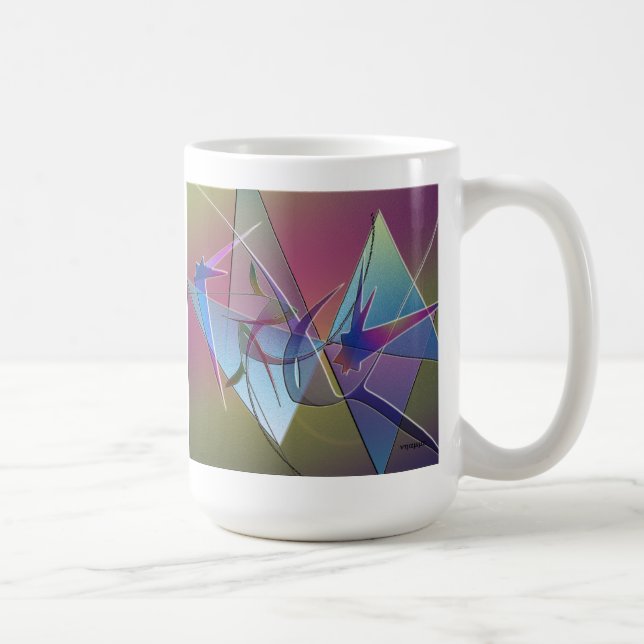 abstract bird mug (Right)