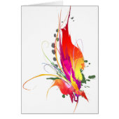 Abstract Bird of Paradise Paint Splatters (Front)