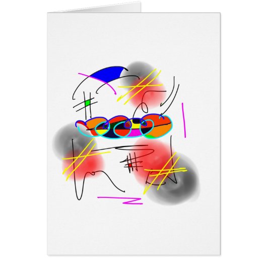 abstract birds cards (Front)