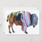 Abstract Bison Silhouette (Front)