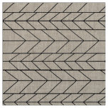 Abstract Black and Any Color Geometric Pattern Fabric