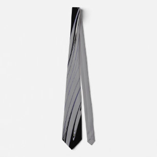 Abstract Black and Gray Modern Splash Tie