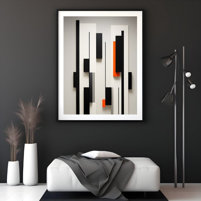 Abstract Black and White Art Print (Creator Uploaded)