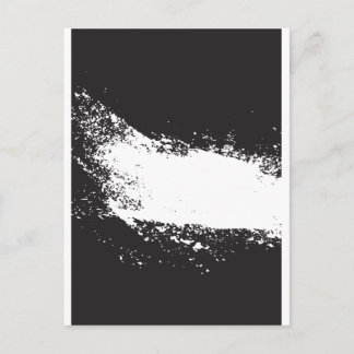abstract black and white art vo3 postcard