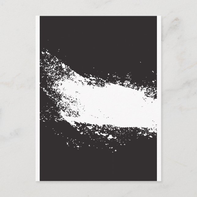 abstract black and white art vo3 postcard (Front)