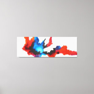 Abstract Black And White Expressionist Painting Canvas Print