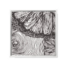 Abstract Black and White Floral Line Art Print