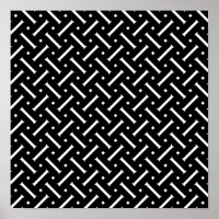 Abstract black and white geometrical pattern
