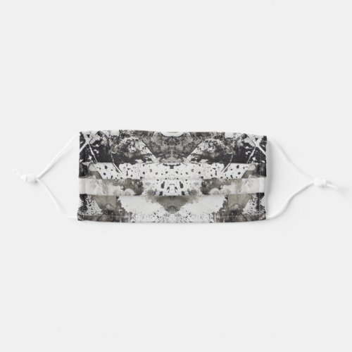 Abstract Black and White Inkblot Adult Cloth Face Mask