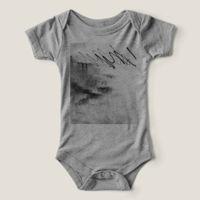 Abstract Black and White Light Trails Long Exposur Infant T-shirt (Design Front)