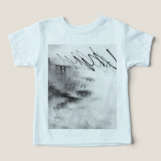 Abstract Black and White Light Trails Long Exposur Toddler T-shirt