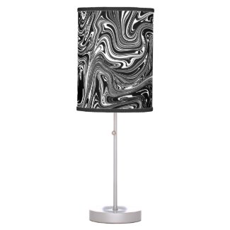 Abstract Black and White Liquid Marble