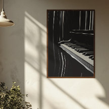 Abstract Black and White Piano Keys