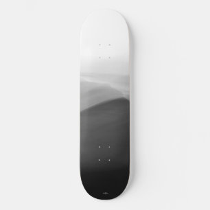 Abstract black and white skateboard photo deck
