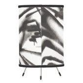 Abstract Black and White Vertigo 1  Tripod Lamp (Back)