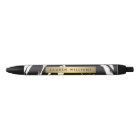 Abstract Black Brushstrokes Personalized Pen