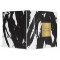Abstract Black Brushstrokes with Gold Name Binder