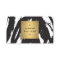 Abstract Black Brushstrokes with Gold Name Logo