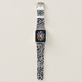 Abstract Black Gothic Apple Watch Band by ZionMade at Zazzle