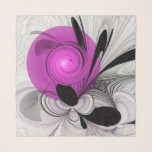 Abstract Black Gray With Magenta Fractal Art Scarf<br><div class="desc">Unique and decorative.
Design for your chiffon scarf and more.</div>