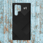 Abstract Black Minimalist Monogram Samsung Galaxy S22 Ultra Case<br><div class="desc">Abstract Black Minimalist Monogram Samsung Galaxy S22 Ultra Case. Personalize with initials if you choose.</div>