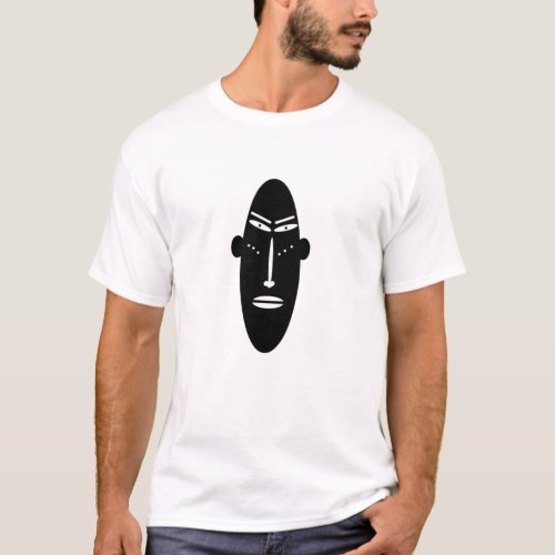 abstract black modern mask T_Shirt