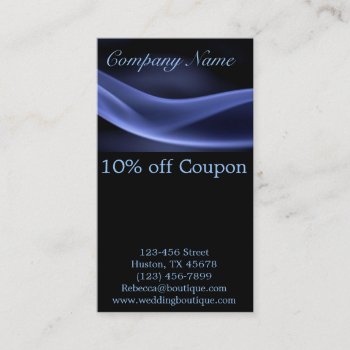 Abstract Black Navy Blue Modern Minimalist Discount Card by heresmIcard at Zazzle