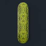Abstract Black & Neon Green Lines - Customizable Skateboard<br><div class="desc">Abstract Warped Black & Bright Green Color Lines - Customizable - Choose / add your favorite background colors !</div>
