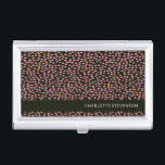 Abstract Black Pink and Orange Dots Personalized  Business Card Case<br><div class="desc">Abstract Black Pink and Orange Dots Personalized Business Card Case</div>