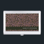 Abstract Black Pink and Orange Dots Personalized  Business Card Case<br><div class="desc">Abstract Black Pink and Orange Dots Personalized Business Card Case</div>