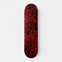 Abstract Black/Red Design #3 Skateboard |