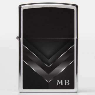 Abstract Black Steel - Customize Zippo Lighter