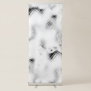 Abstract Black & White Banner Modern Art Display