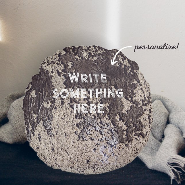 Abstract black & white (cracked wall) round pillow (Creator Uploaded)