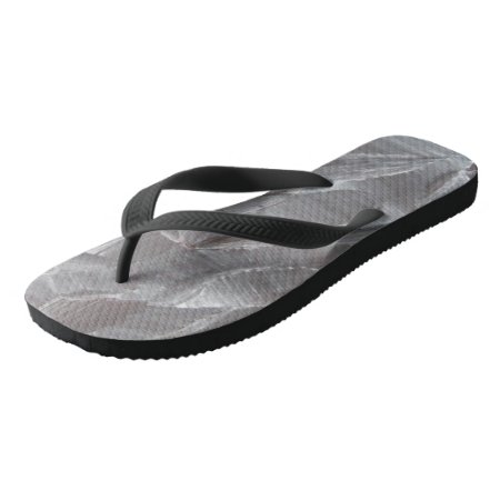 Abstract Black & White Flip Flop Sandals