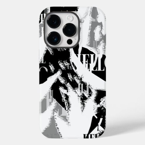 Abstract Black White Gray Case_Mate iPhone 14 Pro Case