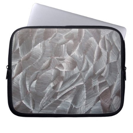 Abstract Black & White Laptop Sleeve