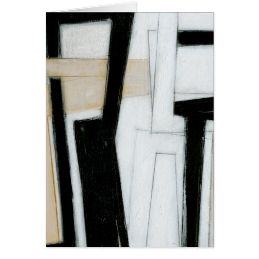 Abstract Black & White Painting Cards (Front)
