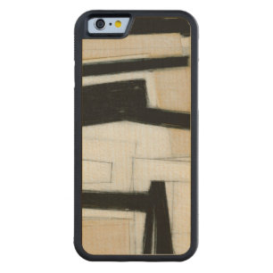 Abstract Black & White Painting Carved Maple iPhone 6 Bumper Case