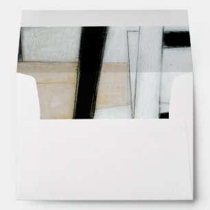 Abstract Black & White Painting Envelope