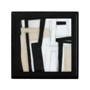 Abstract Black & White Painting Gift Box